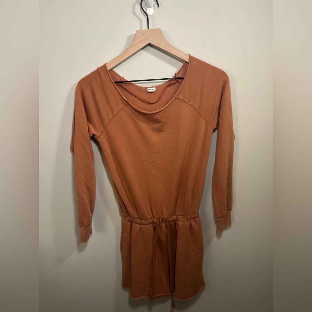 aerie burnt orange romper